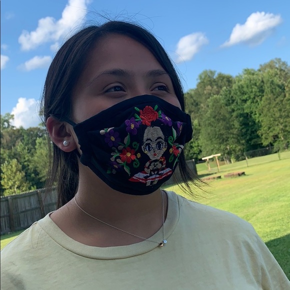Triple layer Reusable embroide face mask F… - Picture 3 of 16
